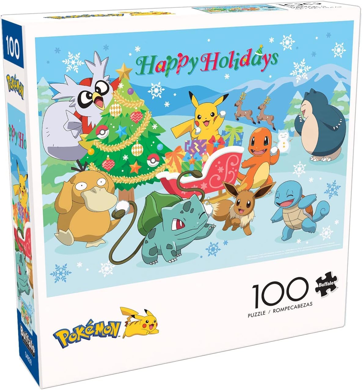 Buffalo Games - Pokémon Happy Holidays - 100 Piece Puzzle for Kids Ages 6-8