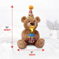 GUND Happy Birthday Bear 10-Inch Musical Singing Plush for Ages 0+