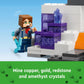 LEGO Minecraft The Badlands Mineshaft - Building Toys for Boys & Girls, Ages 8+ - Video Game Toy for Kids - W/Minecraft Minifigures - Gift