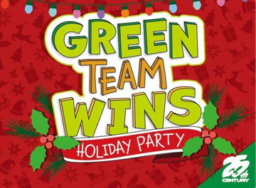25th Century Games Green Team Wins Holiday Party - Strategy Board Game - for 3 to 12 Players and Ages 10+
