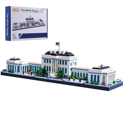 KLMEi Architecture Sets for Adults White House U.S. Capital Collection Building Kit Micro Blocks Famous Landmark, Mini Bricks Toys Presents for Kids