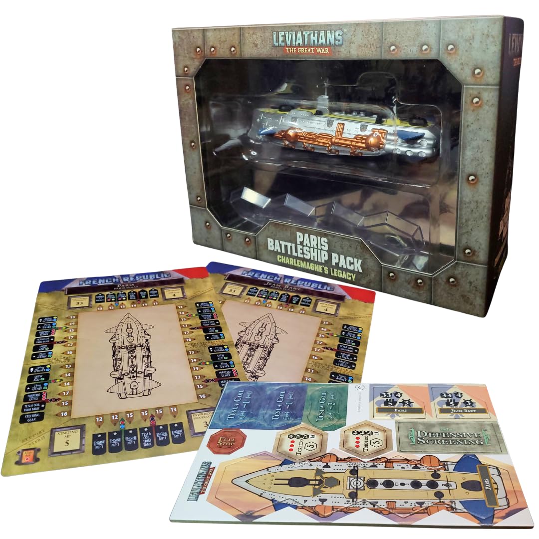 Catalyst Game Labs Leviathans: The Great War, Paris Battleship Pack