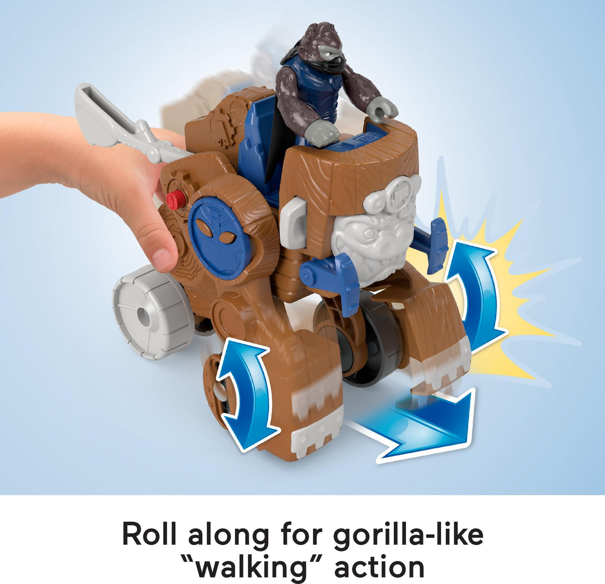 Fisher-Price Imaginext Preschool Toy Monkey Catapult Poseable Figure Set with Launching Action for Pretend Play Ages 3+ Years