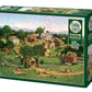 Cobble Hill 1000 Piece Puzzle - Picnic by the Bridge - Sample Poster Included