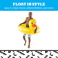 BigMouth Inc. Giant Duck Pool Float, Over 4' Wide, Inflatable Floatie Tube, Blow Up Swim Ring, Outdoor Summer Pool Party Water Toy