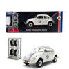 Jada Herbie The Love Bug Volkswagen Beetle Hollywood Rides 1:24 Die-Cast Vehicle with Tire Rack Toys