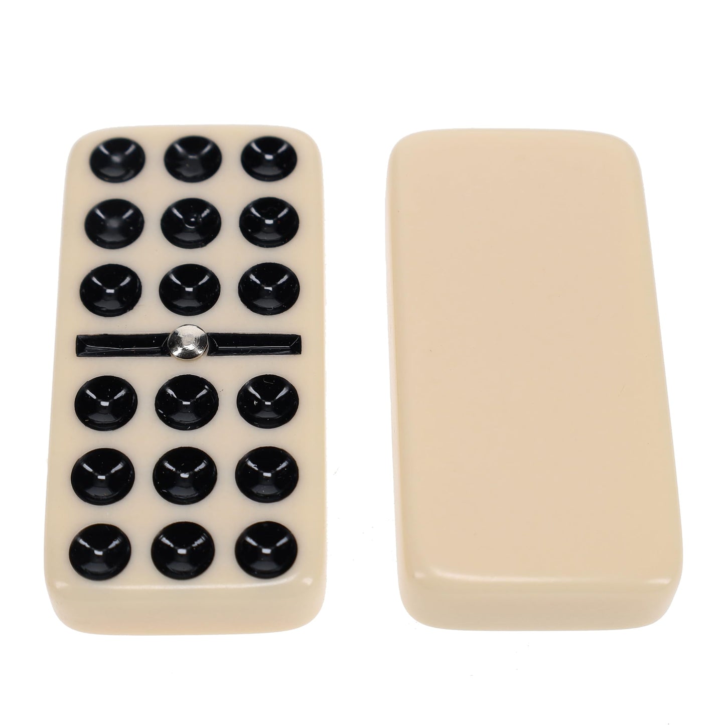 WE Games Double Nine Dominoes with Spinners - Premium Ivory Tiles, Ideal Size, Classic Family and Adult Board Game