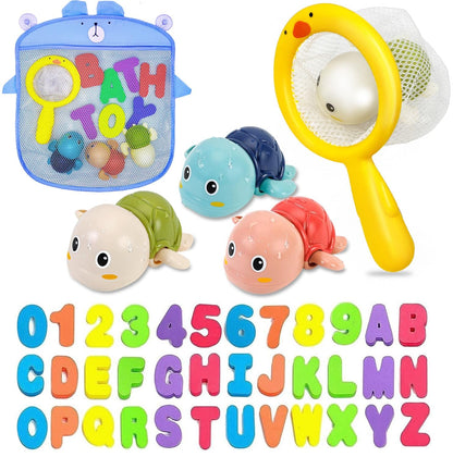 Bath Toys Kids Age 1-3 - Foam Bath Letters And Numbers Abc Alphabet Learning Toys Bathtub Toys Toddlers 2-4 Water Pool Shower Tub Toy Babies Infant