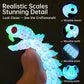 41.7in Giant 3D Printed Snake Realistic Large Toy Snake Figurine, Flexible Snake Model with Noctilucent Movable Teeth for 3D Printed Animals