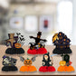 GLNystegal 9PCS Halloween Honeycomb Centerpieces for Tables Halloween 3D Table Decorations Pumpkin/Ghost/Cat/Skull for Birthday Party
