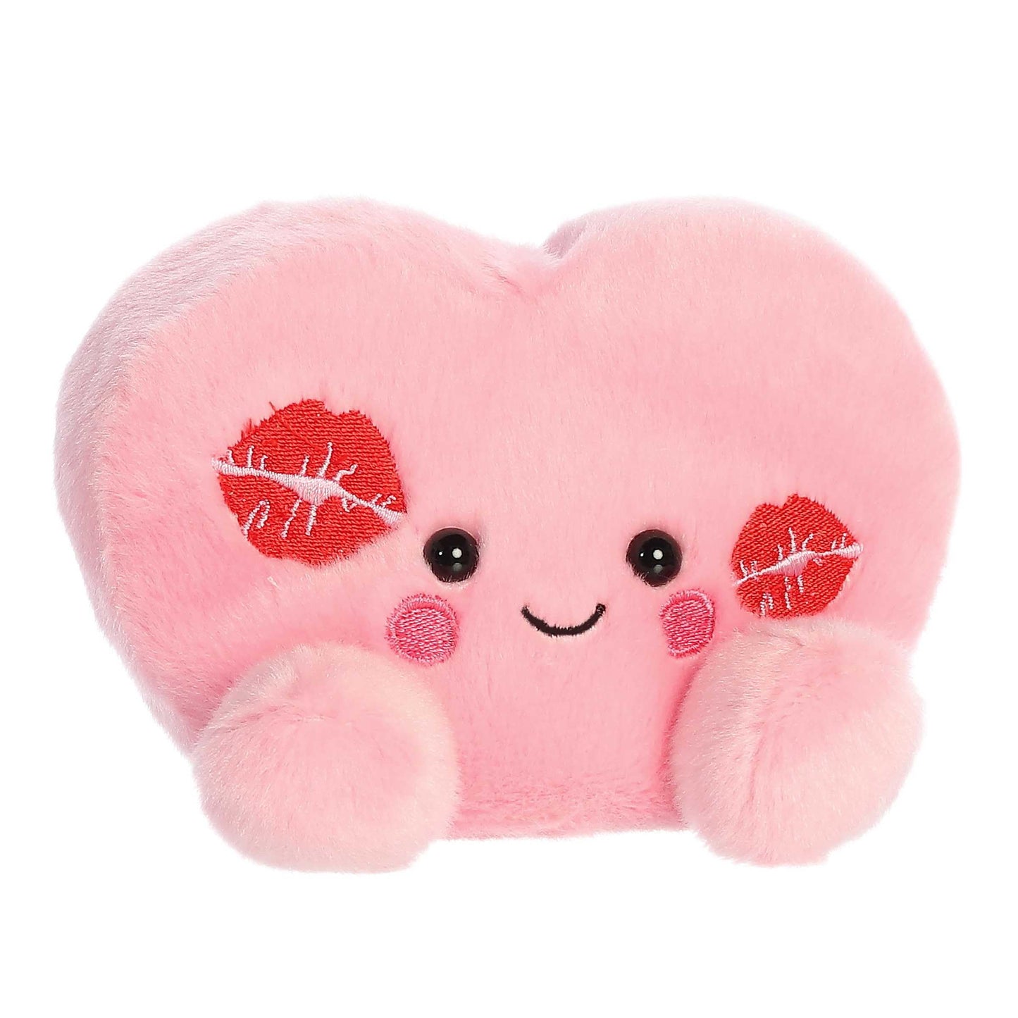 Aurora Adorable Palm Pals Kinsley Kisses Heart Stuffed Animal - Pocket-Sized Play - Collectable Fun - Pink 5 Inches