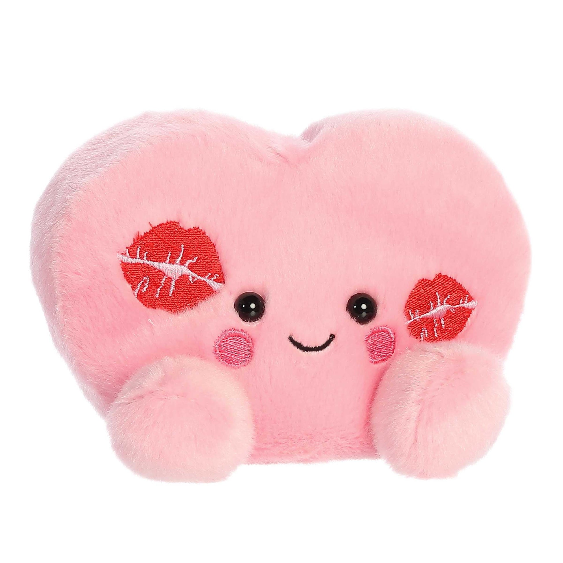 Aurora Adorable Palm Pals Kinsley Kisses Heart Stuffed Animal - Pocket-Sized Play - Collectable Fun - Pink 5 Inches