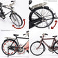 Vucootli 2023 DIY Retro Bicycle Model Ornament for Kids, 1:10 Simulation Mini Bicycle Model Scale Kit with Inflator and Briefcase, Finger Bike Models
