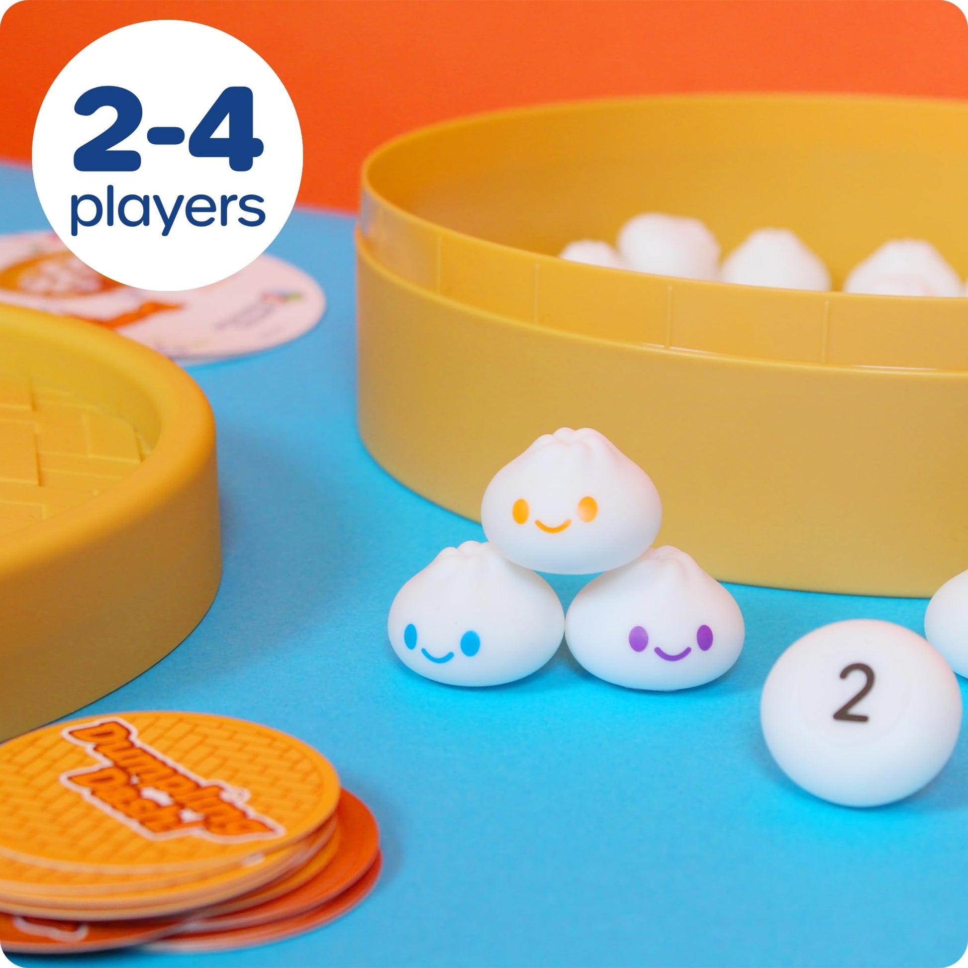 Learning Resources Dumpling Dash Fine Motor Math Game - Squishy Dumpling Toy, Montessori Counting Toys, Kids Board Game, Play Food, Homeschool Toddler