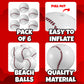 KiddieLoot Inflatable Baseball Beach Balls for Kids, 16 inch (6-Pack)