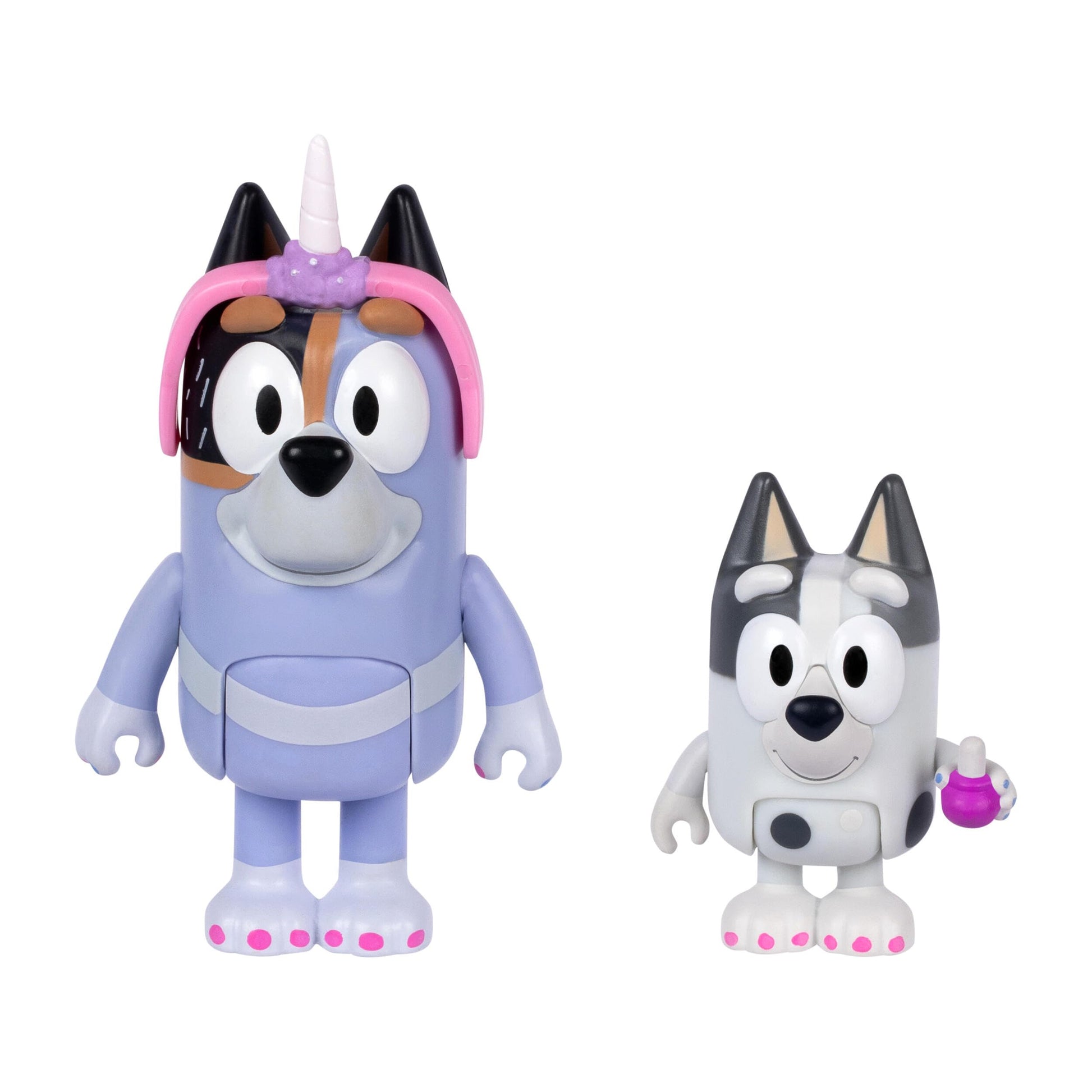 Bluey Stumpfest Figure 2-Pack, Stripe and Muffin, 2.5-Inch