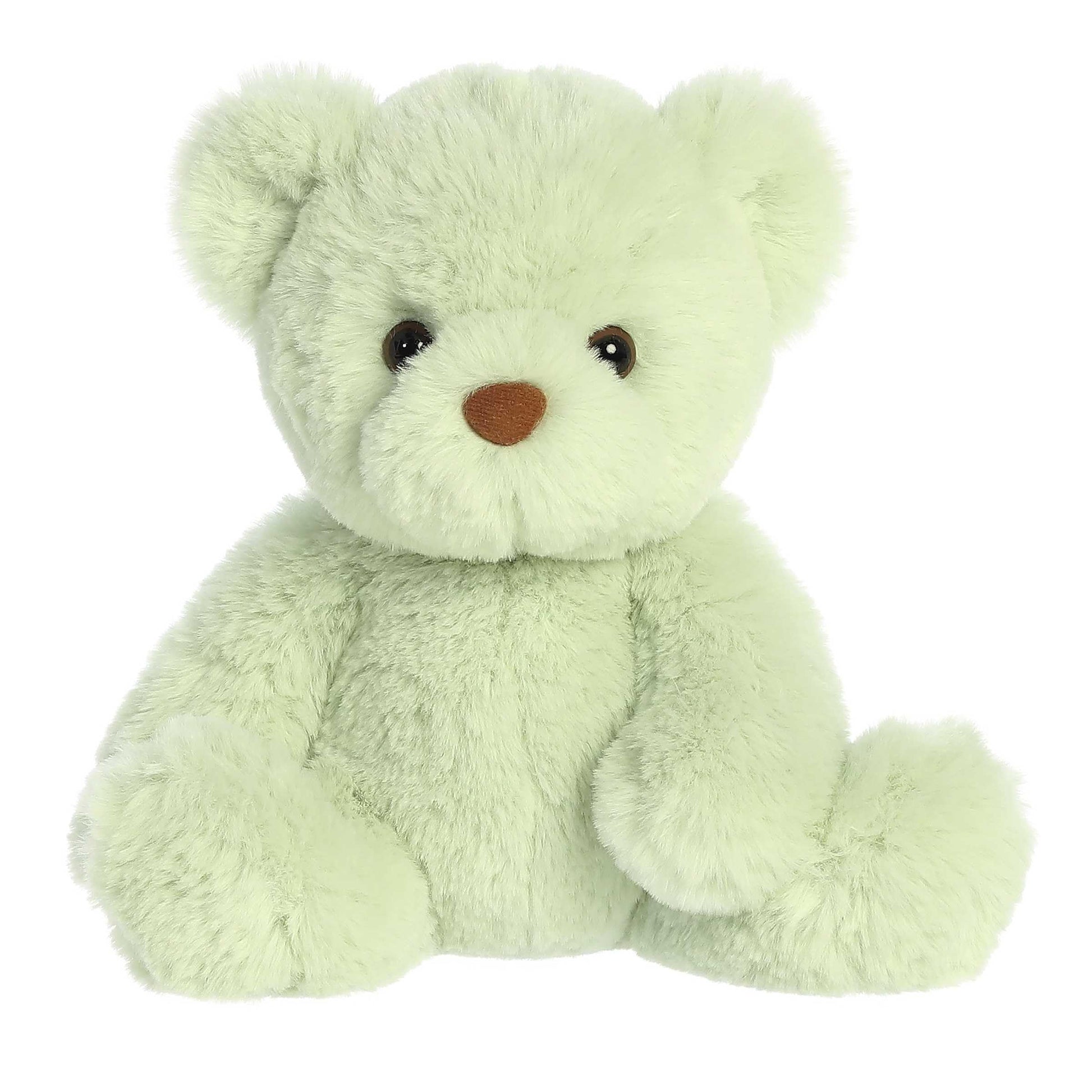 Aurora® Snuggly Bear Gelato Bear™ Stuffed Animal - Comforting Companion - Imaginative Play - Pistachio 9 Inches