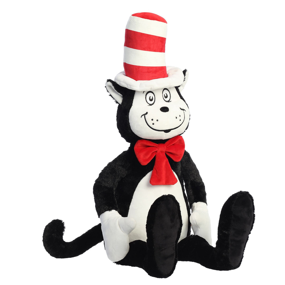Aurora Dr. Seuss 37.5" Jumbo Cat in The Hat Whimsical Plush