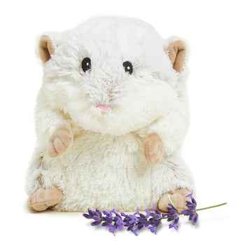warmies Microwavable & Weighted Stuffed Animals, Hamster - Heated Stuffed Animal Plushie for Warmth & Comfort - Cute Soft Plush Toys for Adults