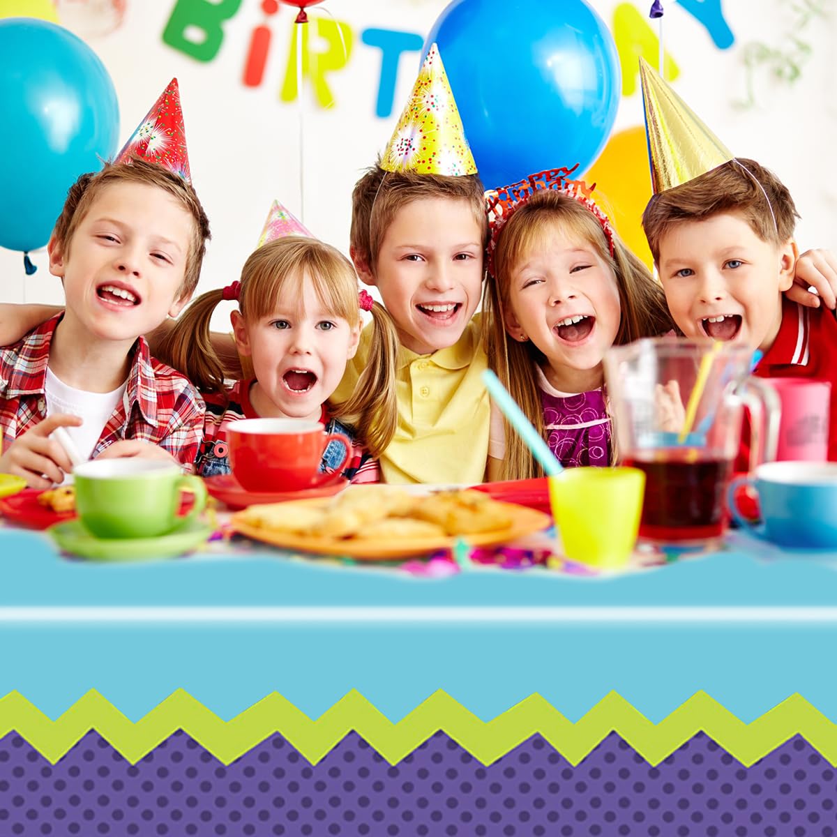 YTHKJS 2Pcs Monster Birthday Party Tablecloth|108 x 54 Inch| Monster Theme Birthday Party Supplies