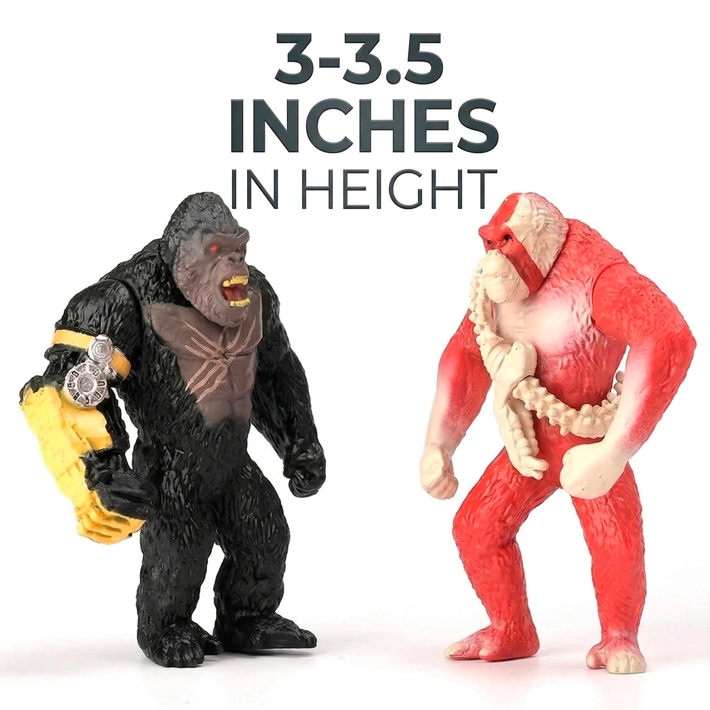 JAYKENIXO 6 Pack Monster Action Figures Set - 5 Inch Dragon Toys with Movable Joints, Detailed Creature Figures for Kids Playset, Party Favors & Gifts