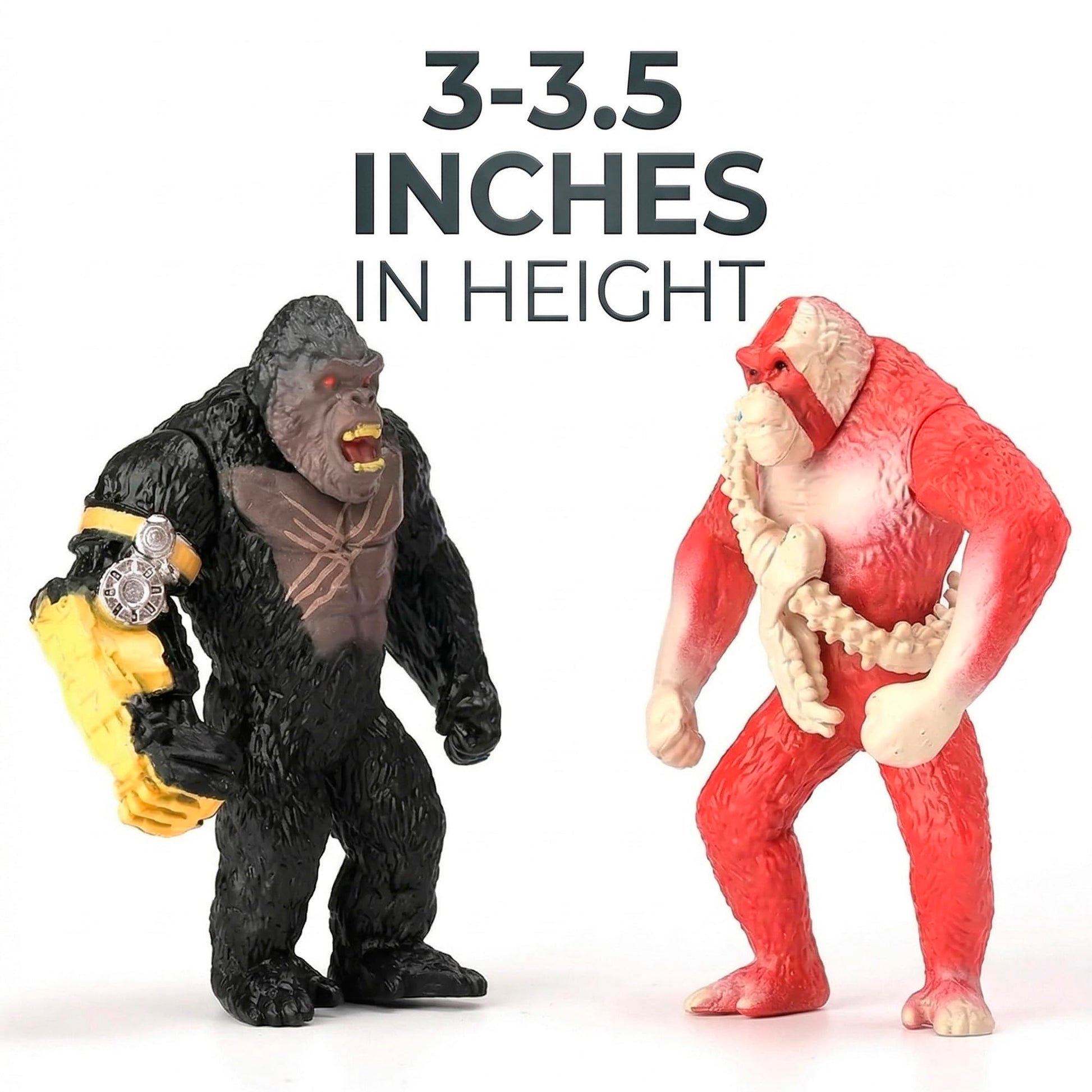 JAYKENIXO 6 Pack Monster Action Figures Set - 5 Inch Dragon Toys with Movable Joints, Detailed Creature Figures for Kids Playset, Party Favors & Gifts