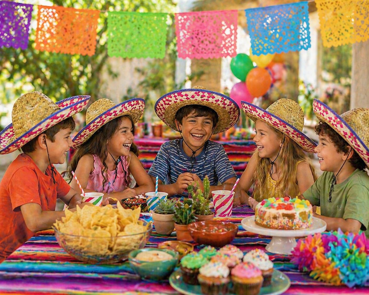Fun Express Child's Sombrero Hat for Cinco de Mayo (12 per set)