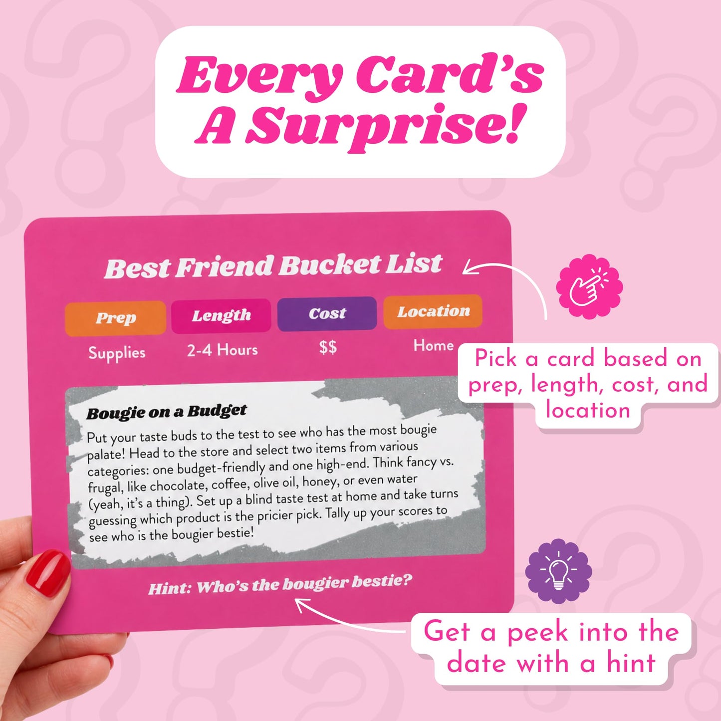 Happy Duo Best Friend Bucket List 35 Scratch Off Cards for Friends - Fun Adventure Date Ideas for Women, Besties & BFFs - Friendship Gift