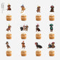 25 Dachshund Cake Toppers - Dachshund Dog Cake Decorations for Parties & Birthdays