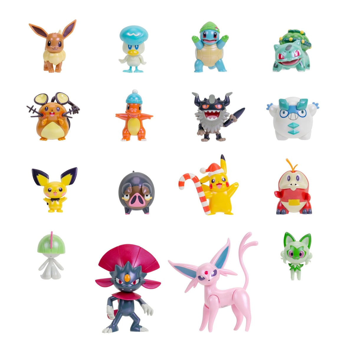 Pokémon PKW3624 Battle Figure Deluxe Advent Calendar, Official Pokémon Calendar with Light, Sound and 24 Surprises