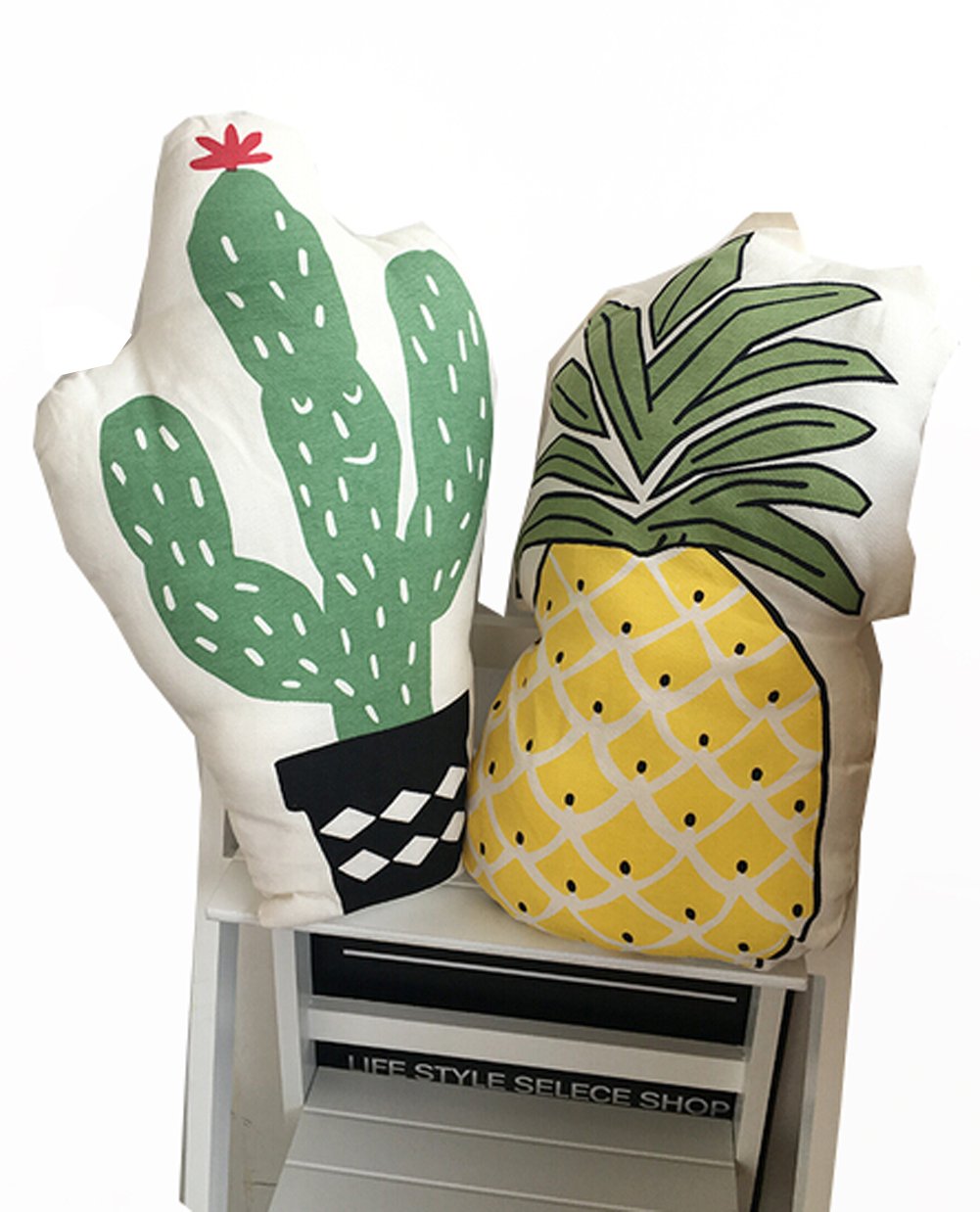 MYtodo Lovely fruit pineapple cactus sofa pillow cushions toy (pineapple)
