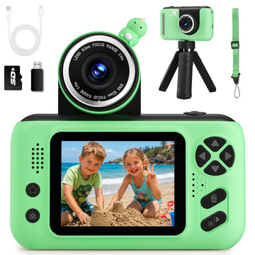 Makolle Kids Camera, Birthday Gifts for Boys and Girls Age 3-8, Green