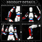 Flsuntlyu T 13 Action Figure Set: 5-Pack - A Collection of Pre-Assembled, Vibrantly Multi-Colored T 13 Figures, Complete with Laser Sabers