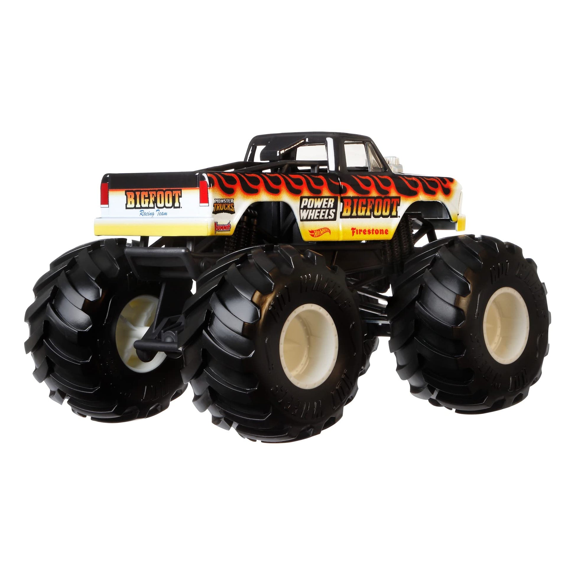 Hot Wheels Monster Truck 1:24 Scale Bigfoot (Power Wheels) Vehicle with Giant Wheels for Kids Age 3 to 8 Years Old Great Gift Toy Trucks Large Scales