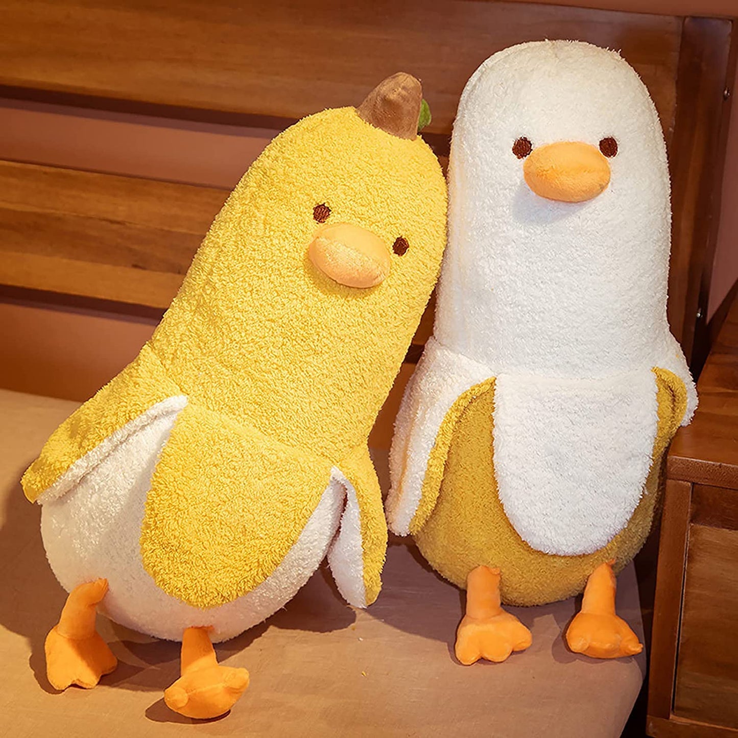 JOSON Banana Duck Plush Toy, Adorable Banana Duck Plush Animal Pillow for Boys and Girls Birthday, (Yellow 19.7")