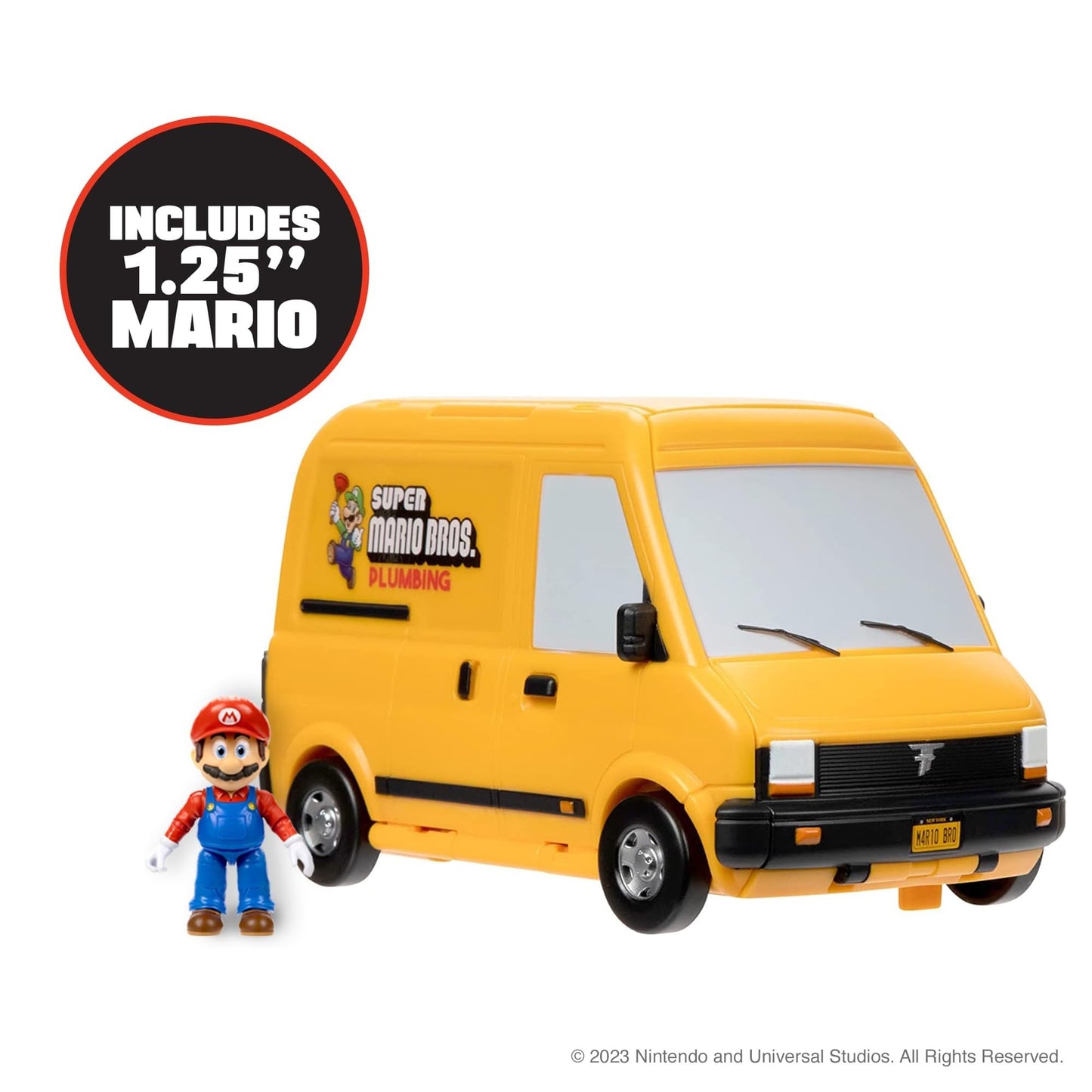 THE SUPER MARIO BROS. MOVIE - Van Playset with 1.25” Mini Mario Figure