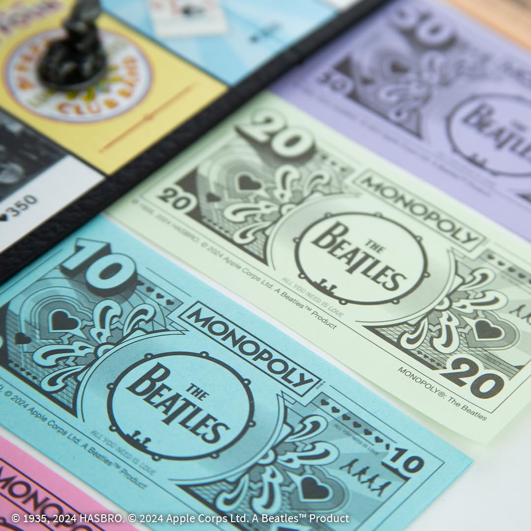 Monopoly: The Beatles, Play as Rocky Raccoon, Maxwell's Silver Hammer, I Am the Walrus & More, Officially Licensed Collectible Game Based on