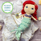 Kids Preferred Disney Baby - Ariel 12" Plush Doll with Musical Sounds - The Little Mermaid Collectable Stuffed Animal for Babies, Toddlers and Kids