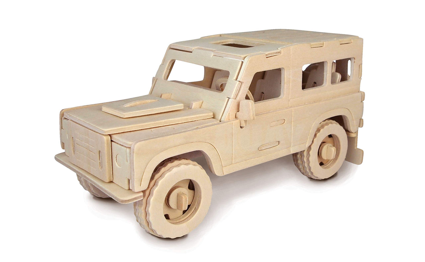 Quay P323 Land Rover Woodcraft Construction Kit FSC, Brown