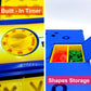 MUKIKIM Scramble - Shape Matching Family Board Game! Sorting Shapes Fast Before The Time is Up & Pieces Pop Out! Play Solo/with Friends. 12-Shape