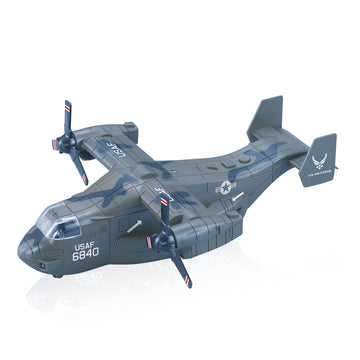 Lollipop United States Air Force Military Helicopter, V-22 Osprey Airplane, 1:72 Scale Aircraft Carrier Model, Battle/Rescue Helicopter Toy w/Sounds
