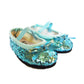 Blue Sparkle Flats Fits 18 Inch Girl Dolls- 18 Inch Doll Shoes