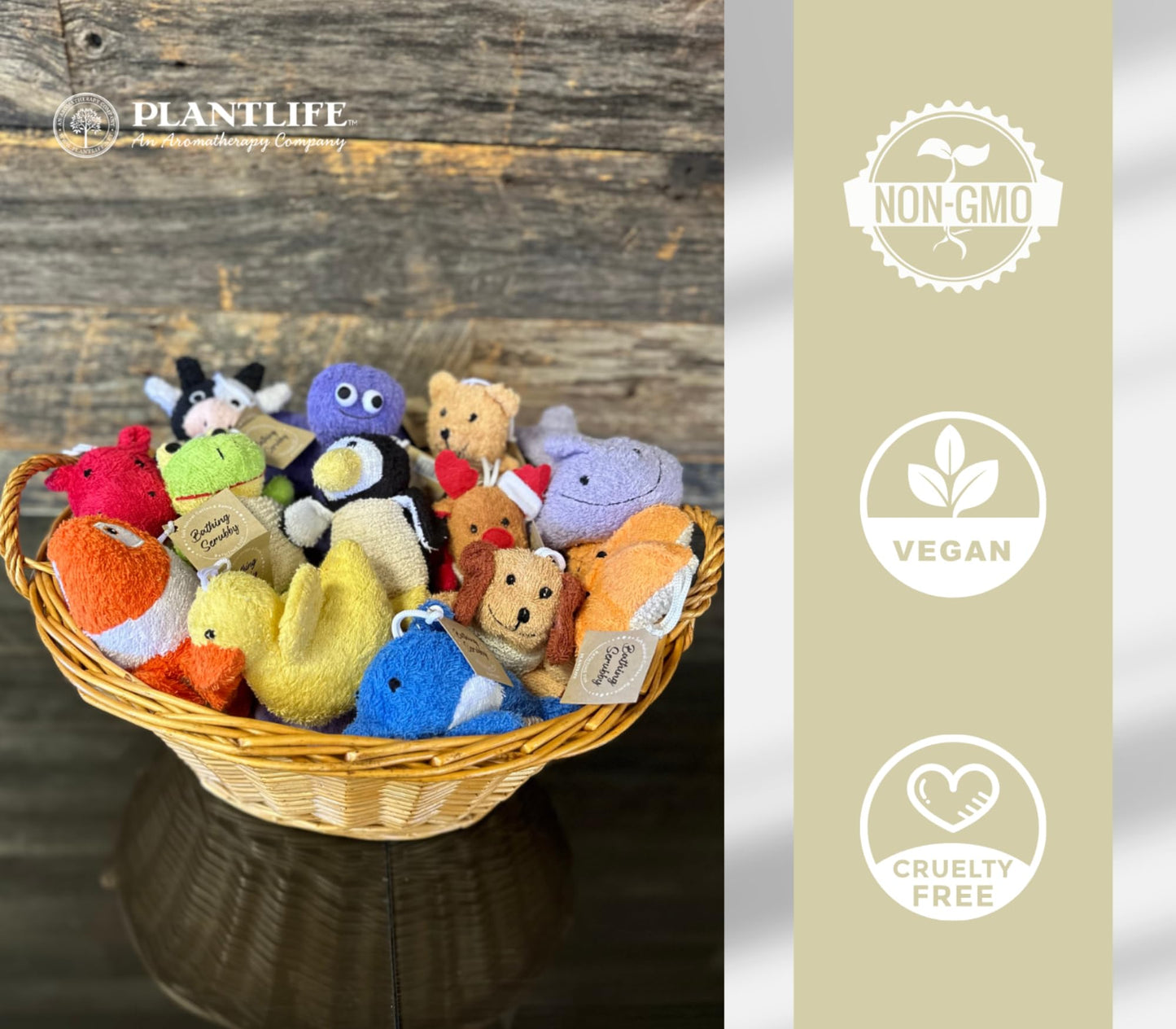 Plantlife Soft Starfish Bath Scrubby - Hand Made Natural Ramie Scrubby Safe for Kids to Use - Naturally Dyed Ramie for Shower - Kid Tested with No