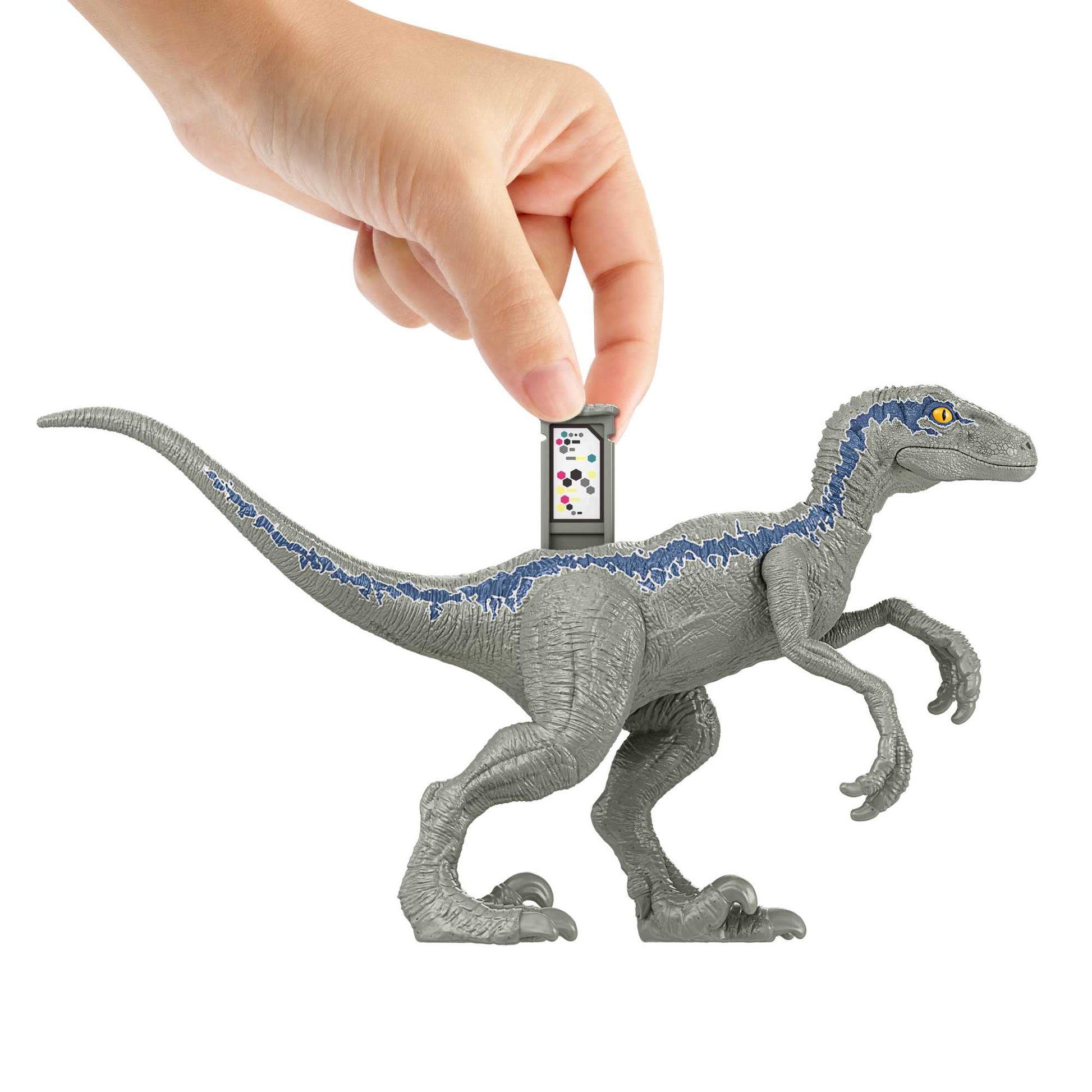 Jurassic World Dominion 3 Pack Figures & Dinosaurs, Owen Grady Motorcycle Yangchuanosaurus & Blue, Helmet & Tranquilizer, Ages 4 Years & Up