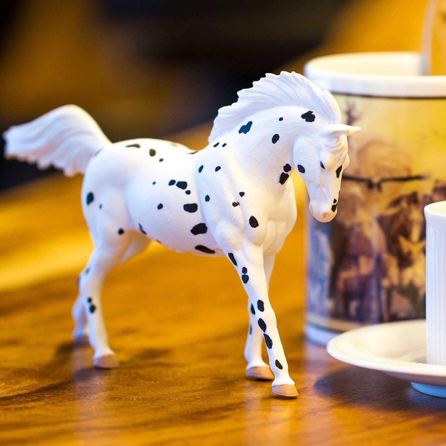 Safari Ltd. European Knabstrupper Horse Figurine - Realistic 7" Figure - Educational Toy for Boys, Girls, and Kids Ages 3+