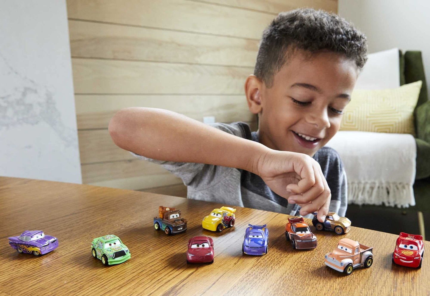 Mattel Disney and Pixar Cars Mini Racers Set of 10 Mini Die-cast Toy Cars, Derby Racers Series, Collectible Vehicles