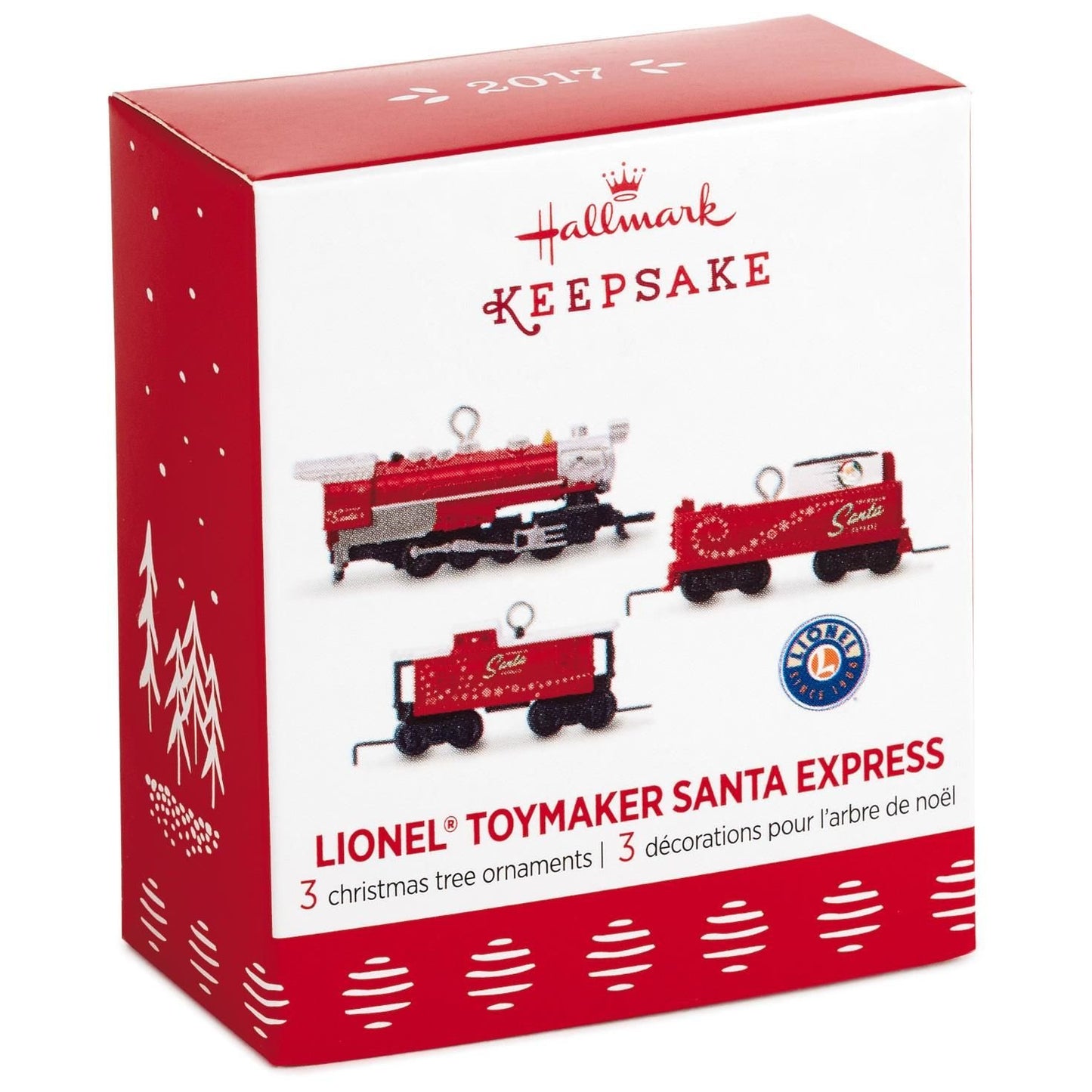 Hallmark 1995QXM8115 Miniature Set LionelNorth Pole Express Keepsake Christmas Ornaments