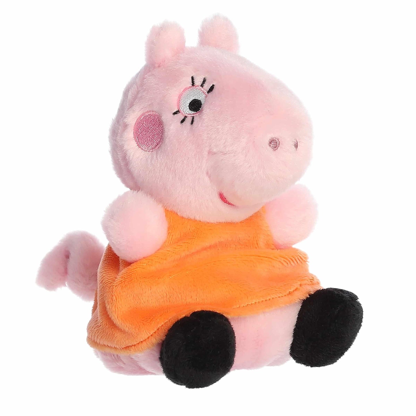 Aurora® Playful Peppa Pig™ Mummy Pig Palm Pals™ Stuffed Animal - Officially Licensed Toys for All Fans - Perfect for Birthdays, Adults and Kids All