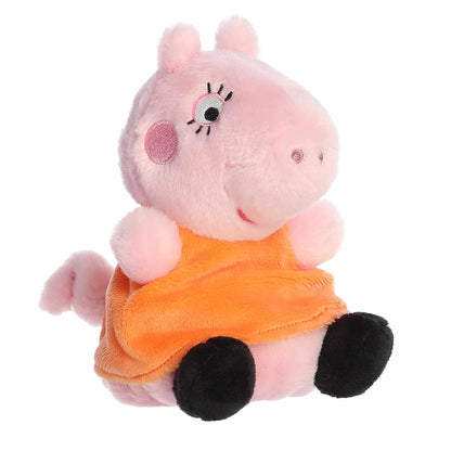 Aurora® Playful Peppa Pig™ Mummy Pig Palm Pals™ Stuffed Animal - Officially Licensed Toys for All Fans - Perfect for Birthdays, Adults and Kids All