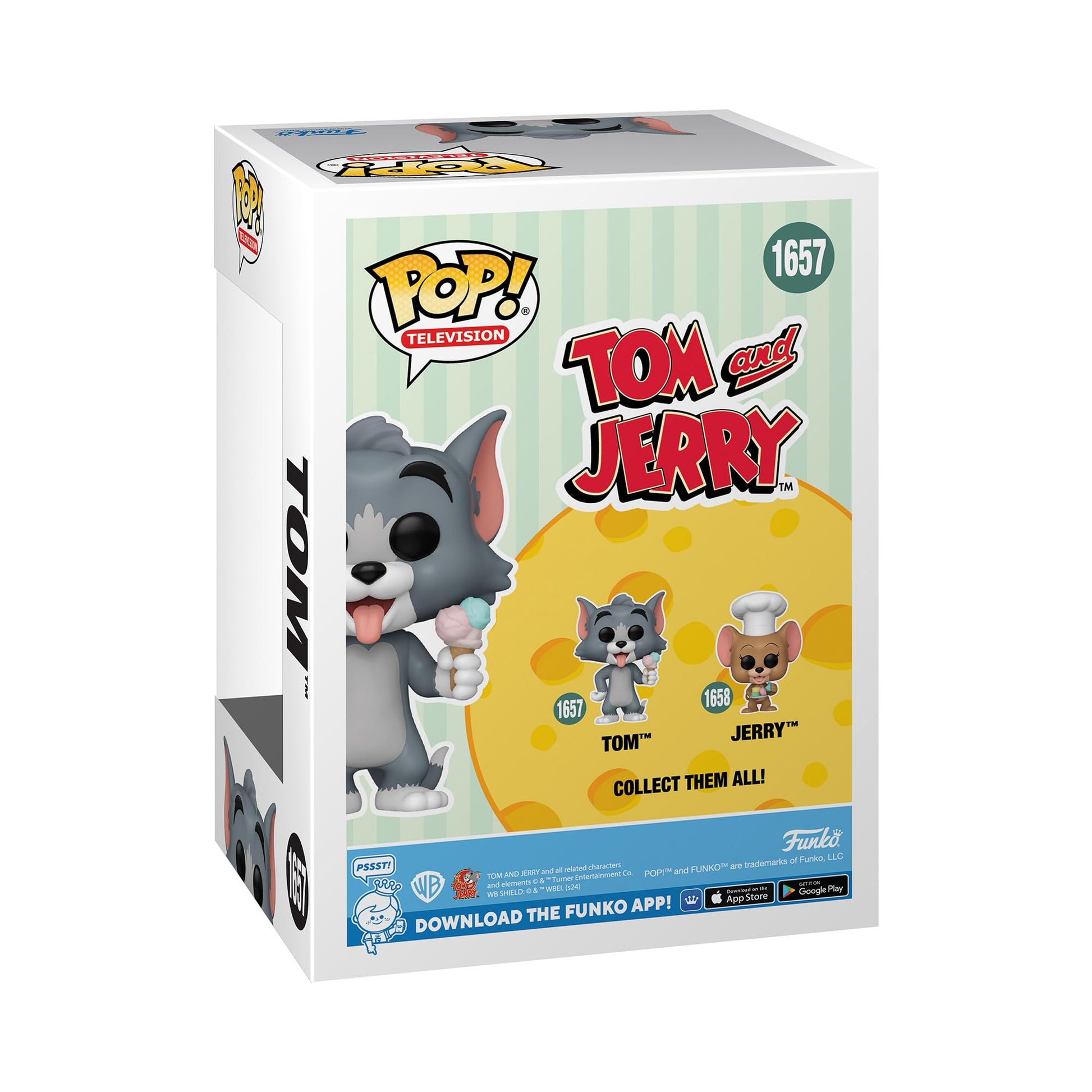 Funko Pop TV: Tom and Jerry - Tom - Collectable Vinyl Figure - Gift Idea - Official Merchandise - Toys for Kids & Adults - Cartoon/Animation Fans